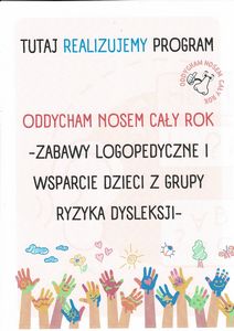 plakat programu oddycham nosem cały rok