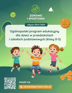 plakat programu Zdrowo i sportowo