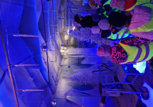 Dzieci zwiedzają Krainę Lodu