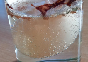 Jajko umieszczone w occie zmieniło kolor skorupki na jasną