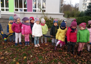 Jesienią w przedszkolnym ogrodzie